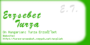 erzsebet turza business card